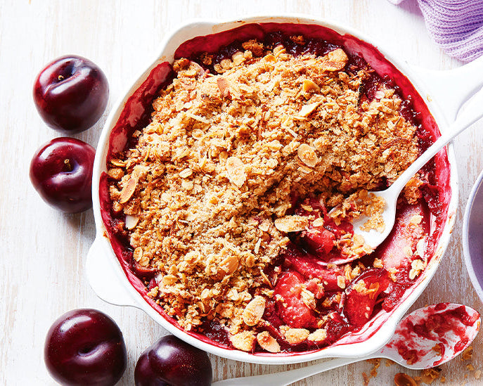Apple and Plum Crumble