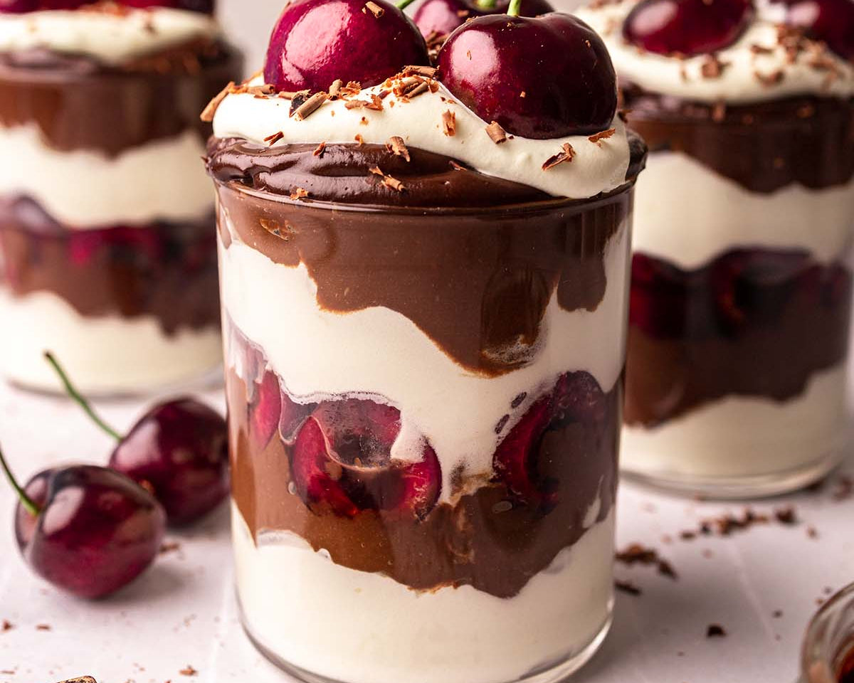 Black Forest Mousse Cups