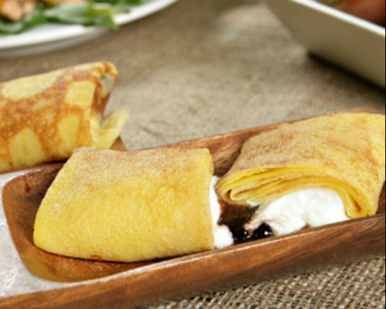 Cheese and Chocolate Blintzes