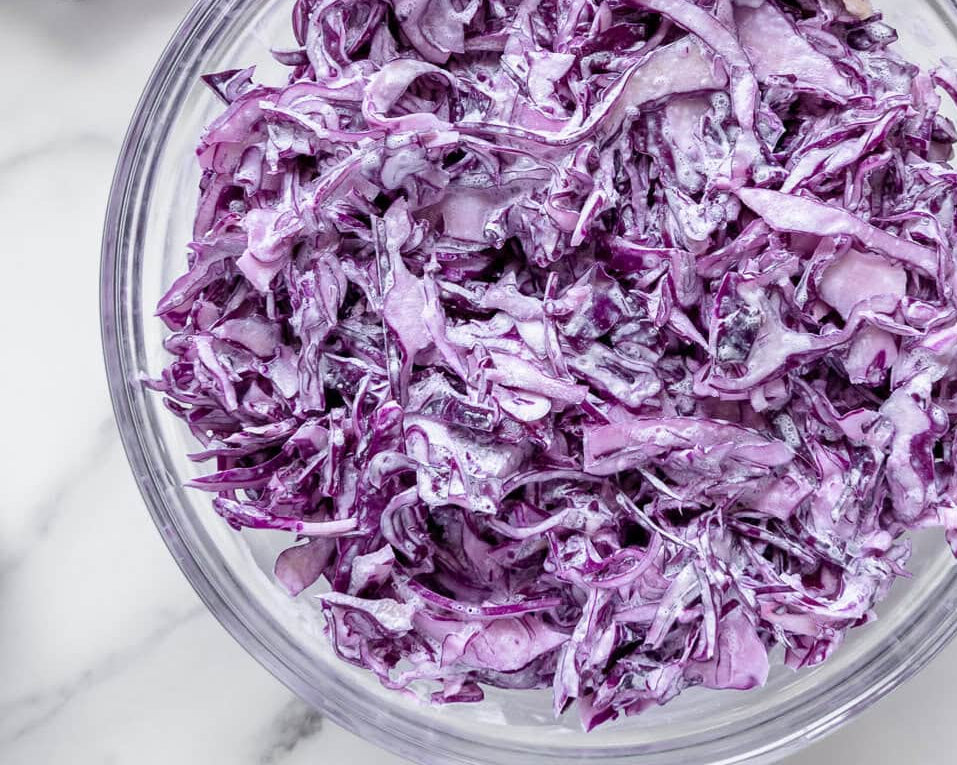 Creamy Red Cabbage Salad