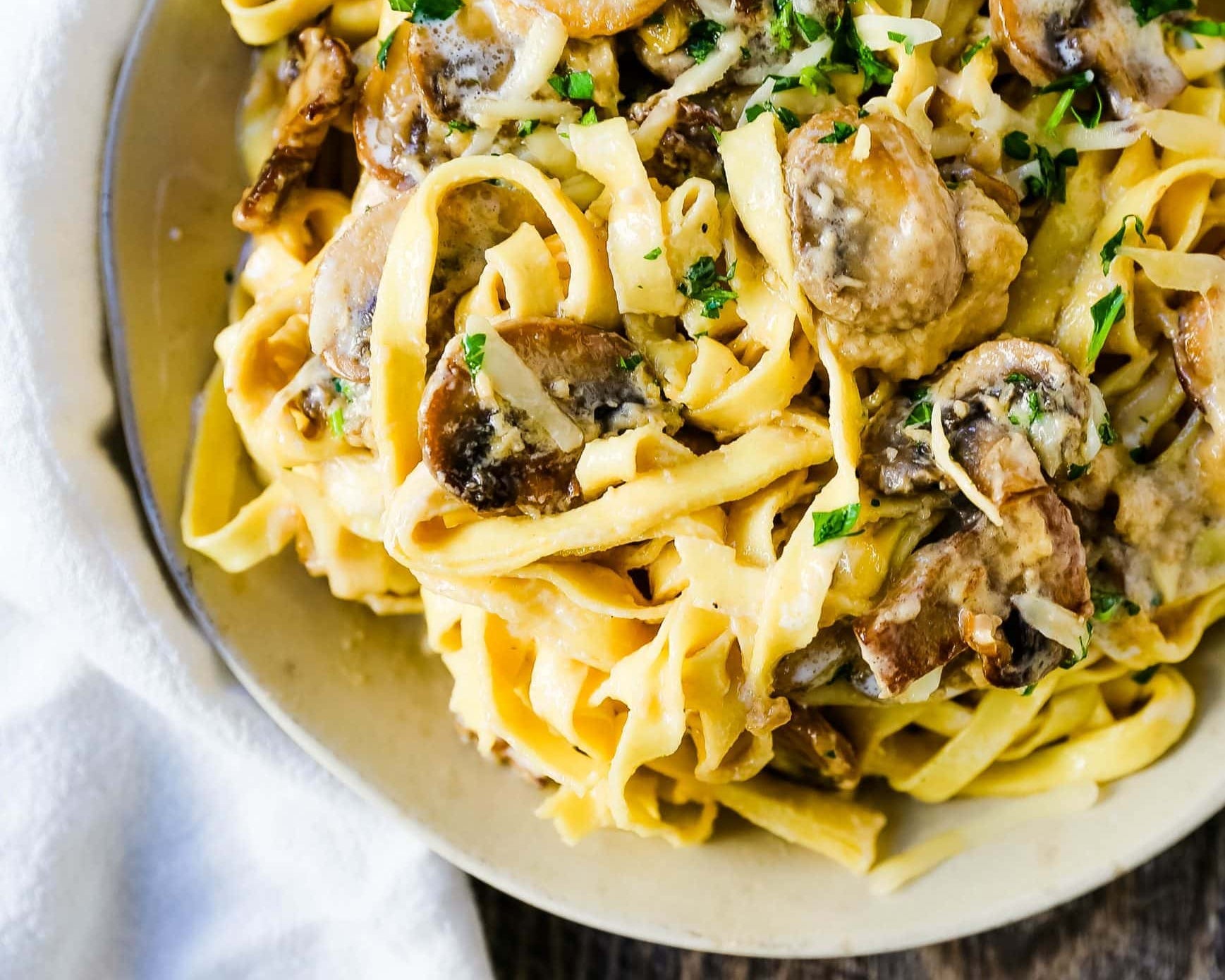Mushroom Fettuccini