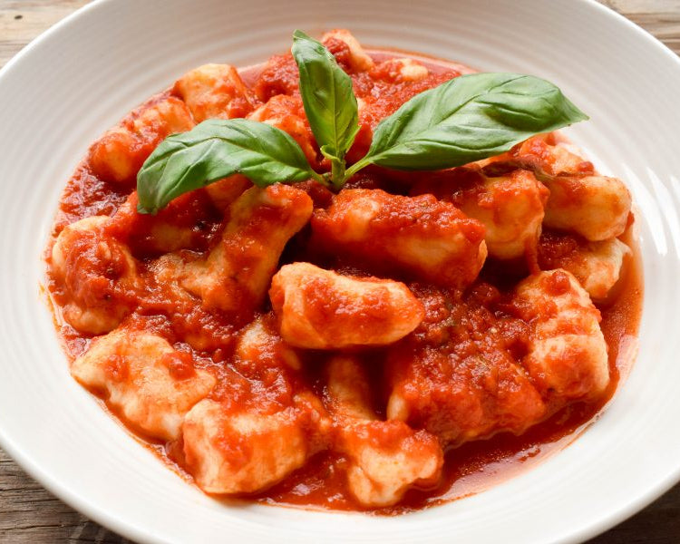 Gnocchi with Fresh Basil Napoli Sauce