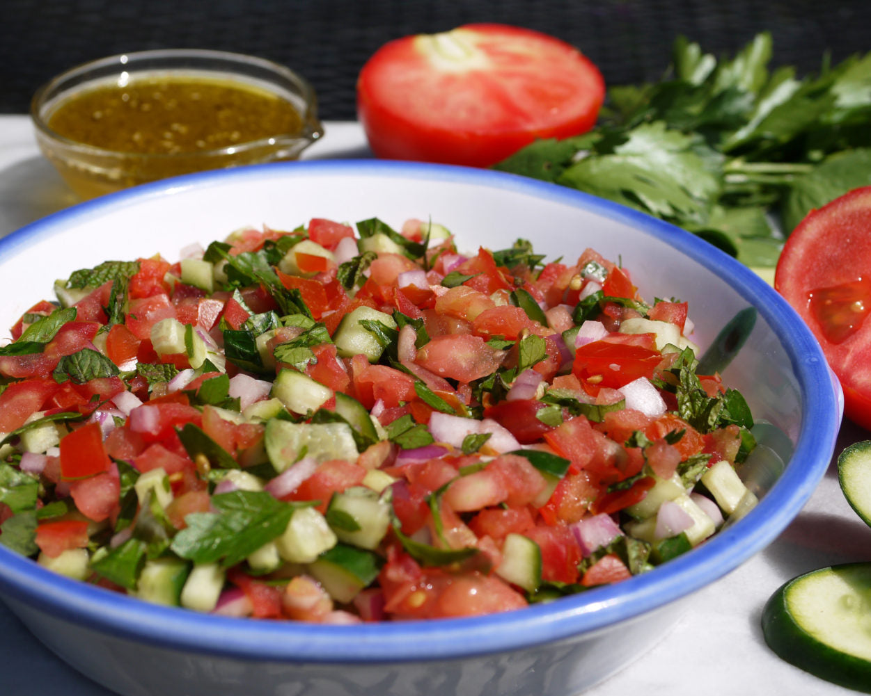 Israeli Salad with Zaatar