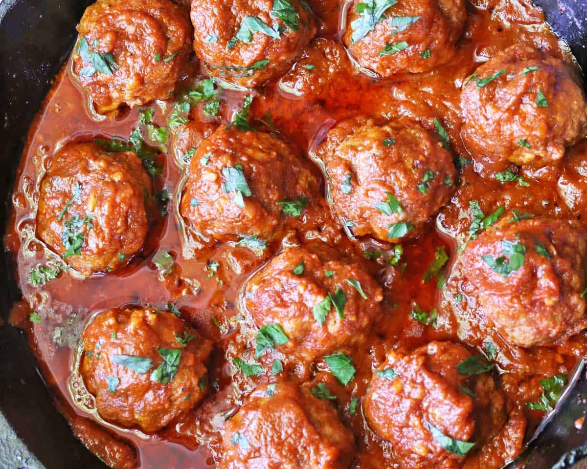 Meat Balls in Savoury Tomato Sauce