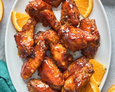 Orange Honey Chicken wings