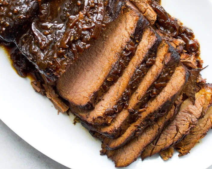 Pickled Veal Brisket with Mustard sauce