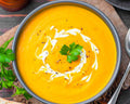 Pumpkin, Sweet Potato and Potato soup