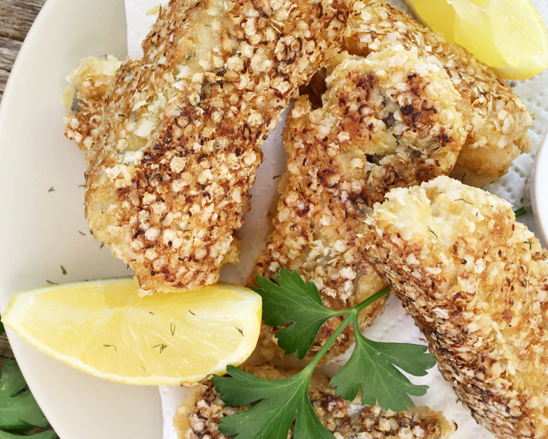 Quinoa Crumbed Hake