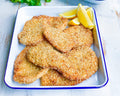 Quinoa Crumbed Maryland Schnitzel
