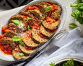 Quinoa crusted eggplant